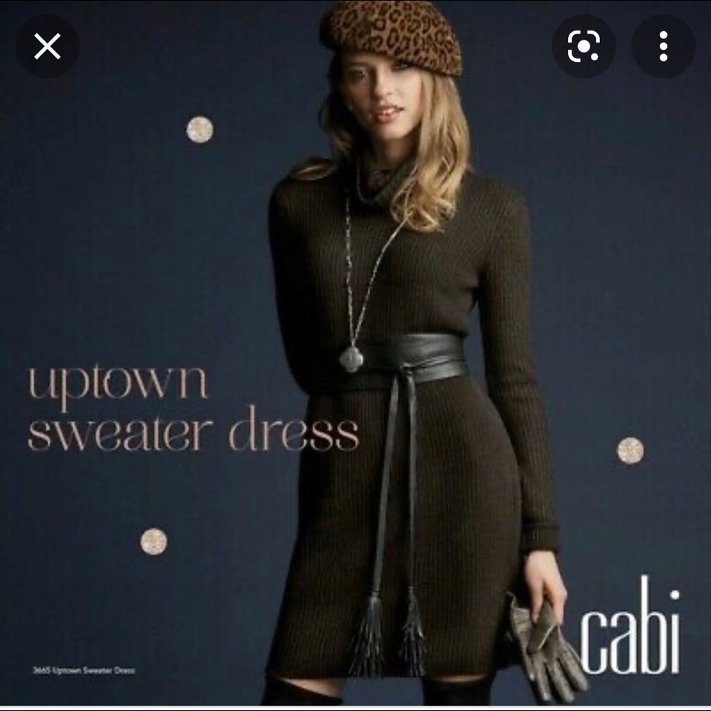 Cabi Uptown Sweater dress, Brown, size M, NWT